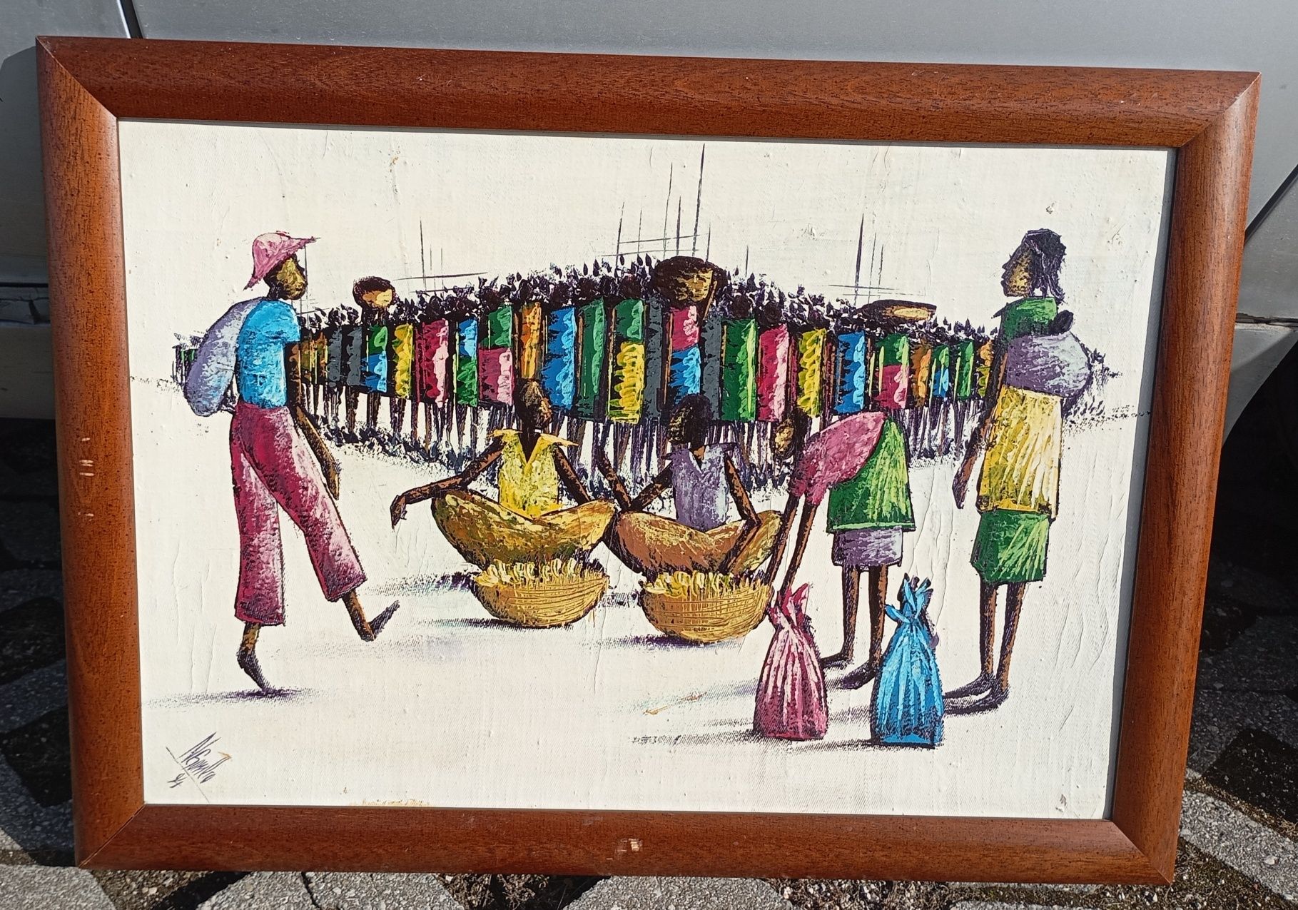 Pintura, motivo África.