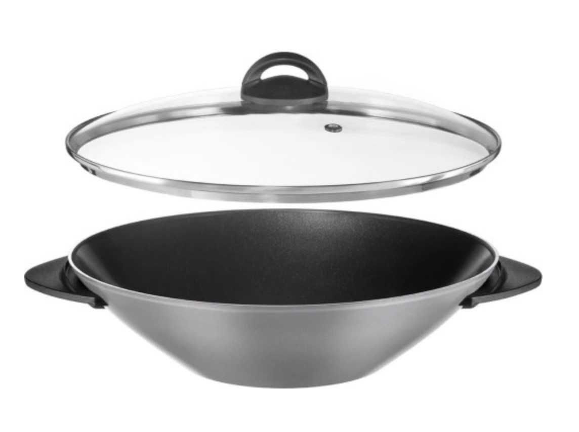 Patelnia Wok Tefal WO3000 Czarny Aluminium 1200 W