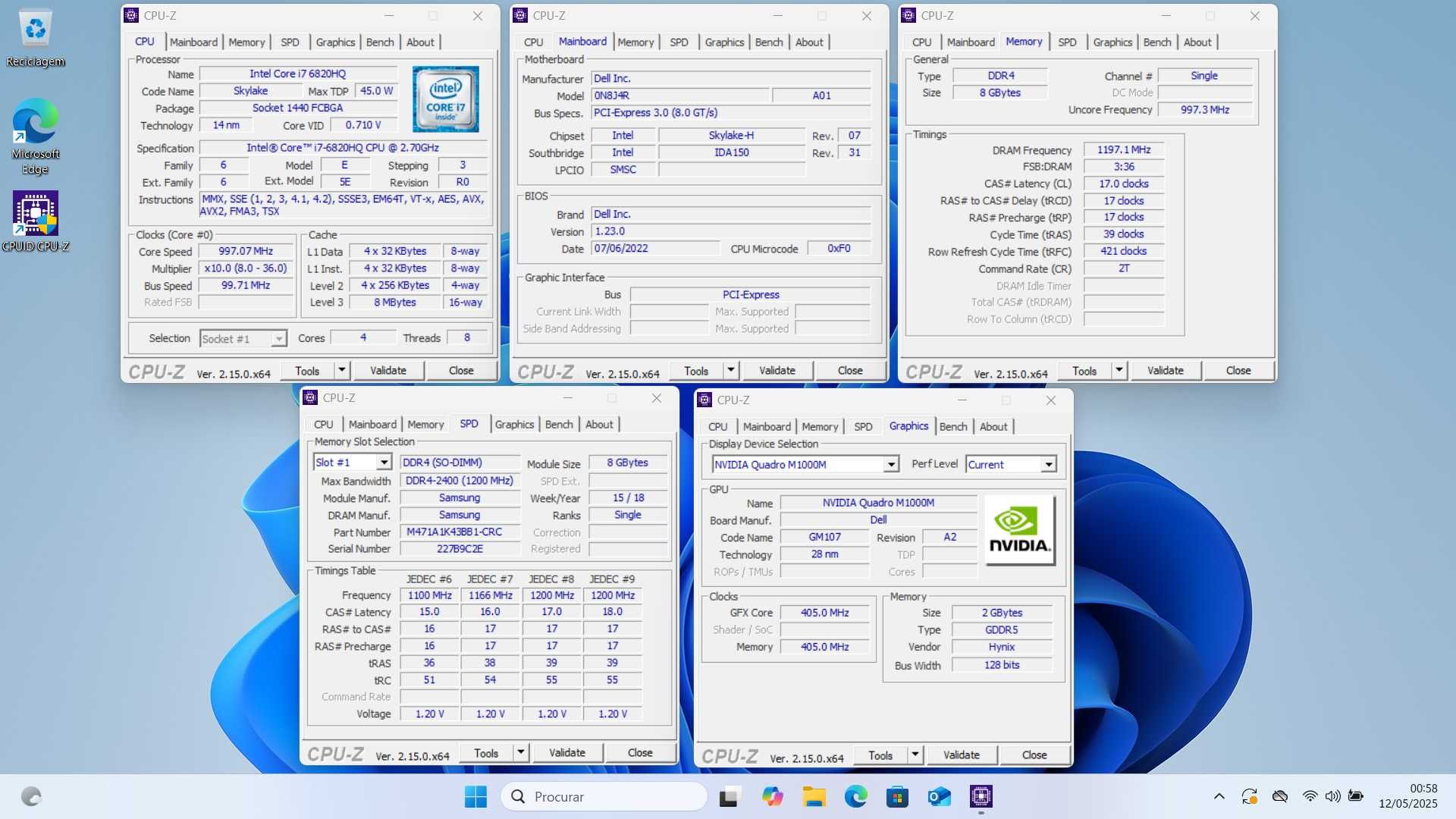 Portatil Dell Precision 5510