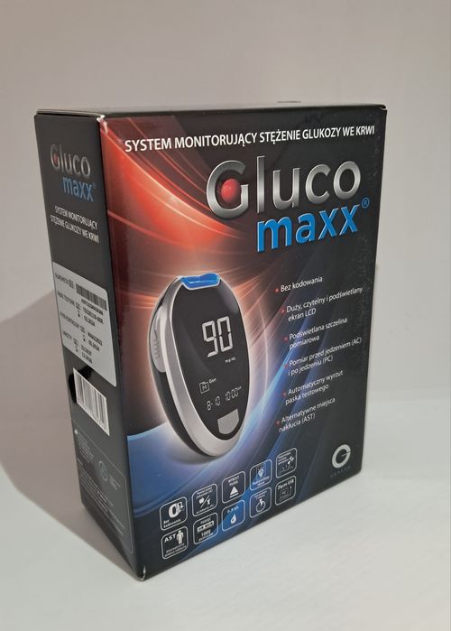 Glukometr Glukomaxx - fabrycznie nowy komplet w opakowaniu.