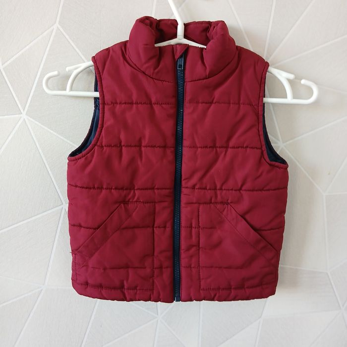 •98• czerwony bezrękawnik lekko puchowy