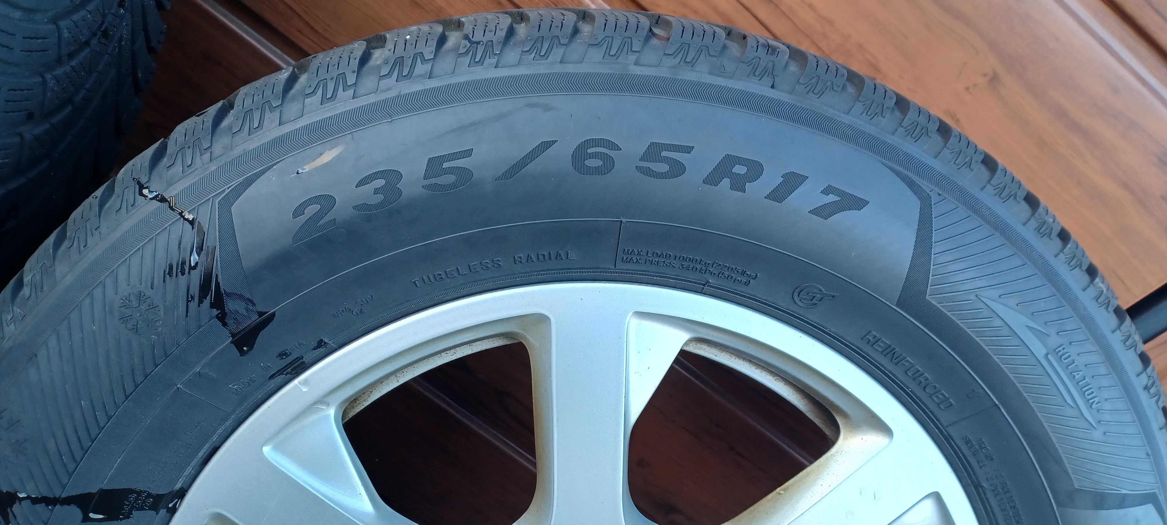 Koła opony zima 235/65/17 AUDI Q5 17" 5x112 ET39 Stan jak nowe 2022r