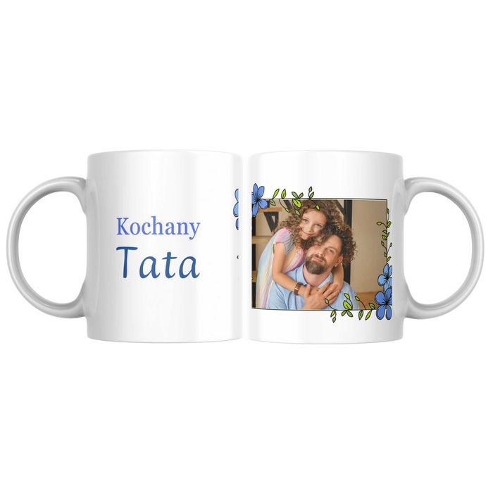 Kubek dla taty dzień ojca urodziny prezent na święta własne ZDJĘCIE