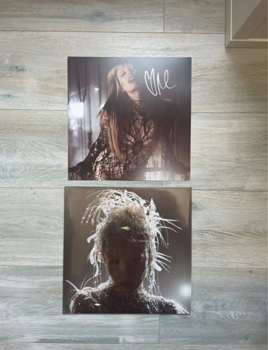 Miley Cyrus Something Beautiful Vinil Azul Com Card Autografado