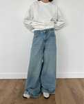 Широкі джинси baggy wide leg очень широкие джинсы prihodova