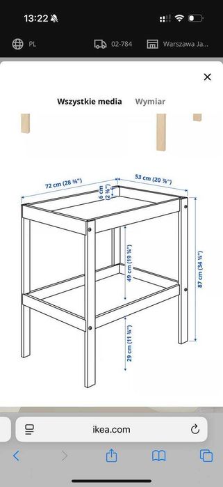 przewijak IKEA Sniglar | jak nowy
