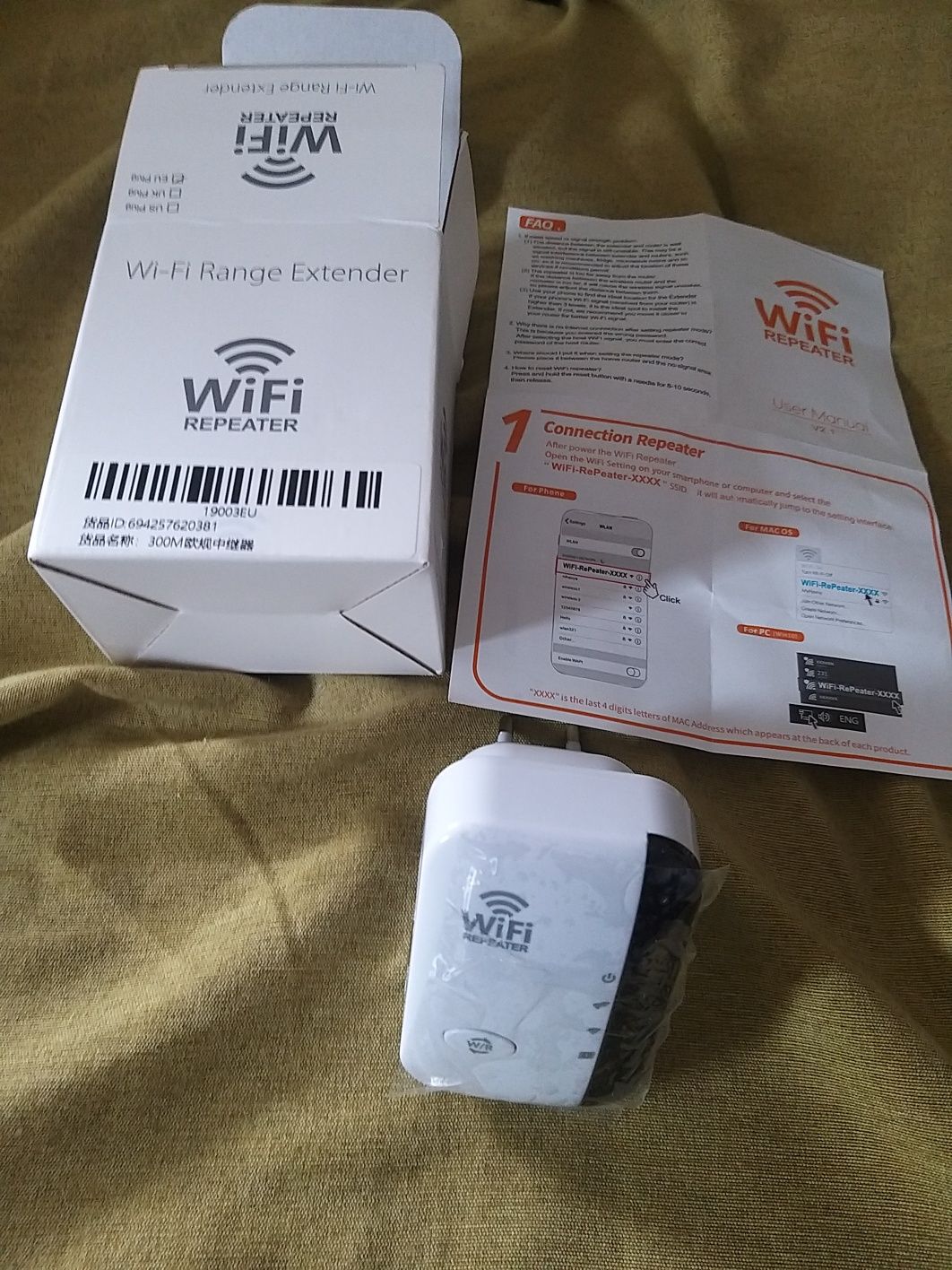 Wi-Fi repeater extender