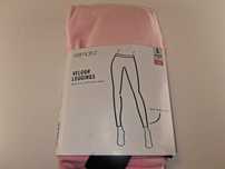 A165 ESMARA Legginsy Damskie Welurowe Różowe Wygodne L 44/46