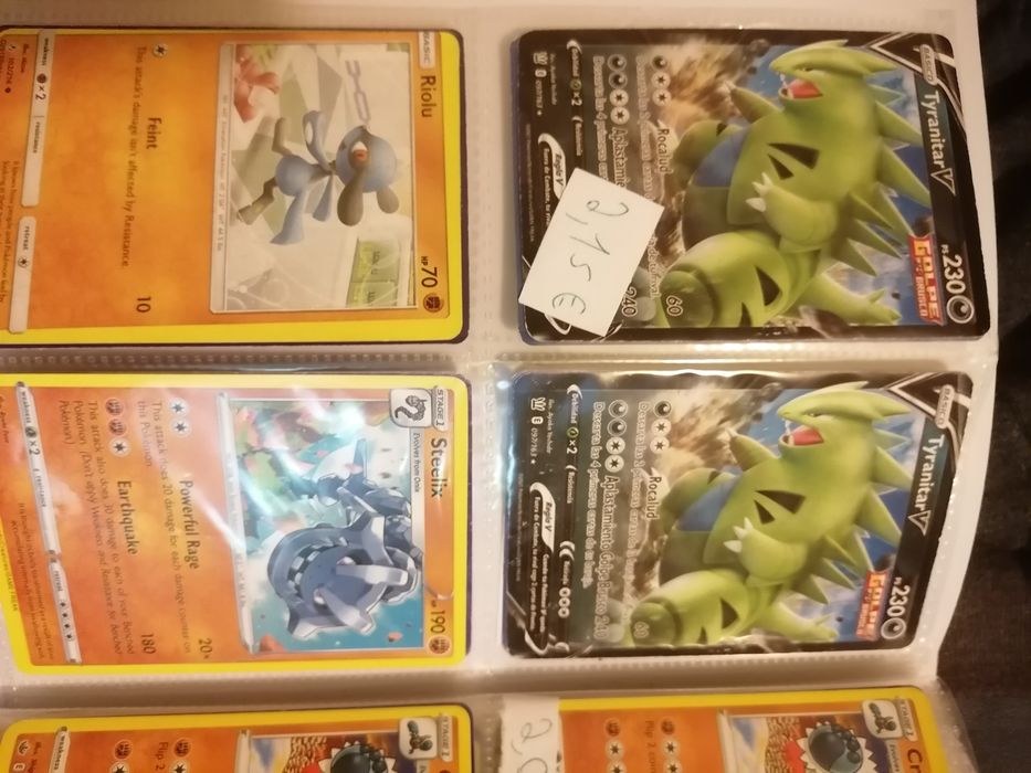Cartas pokémon raras