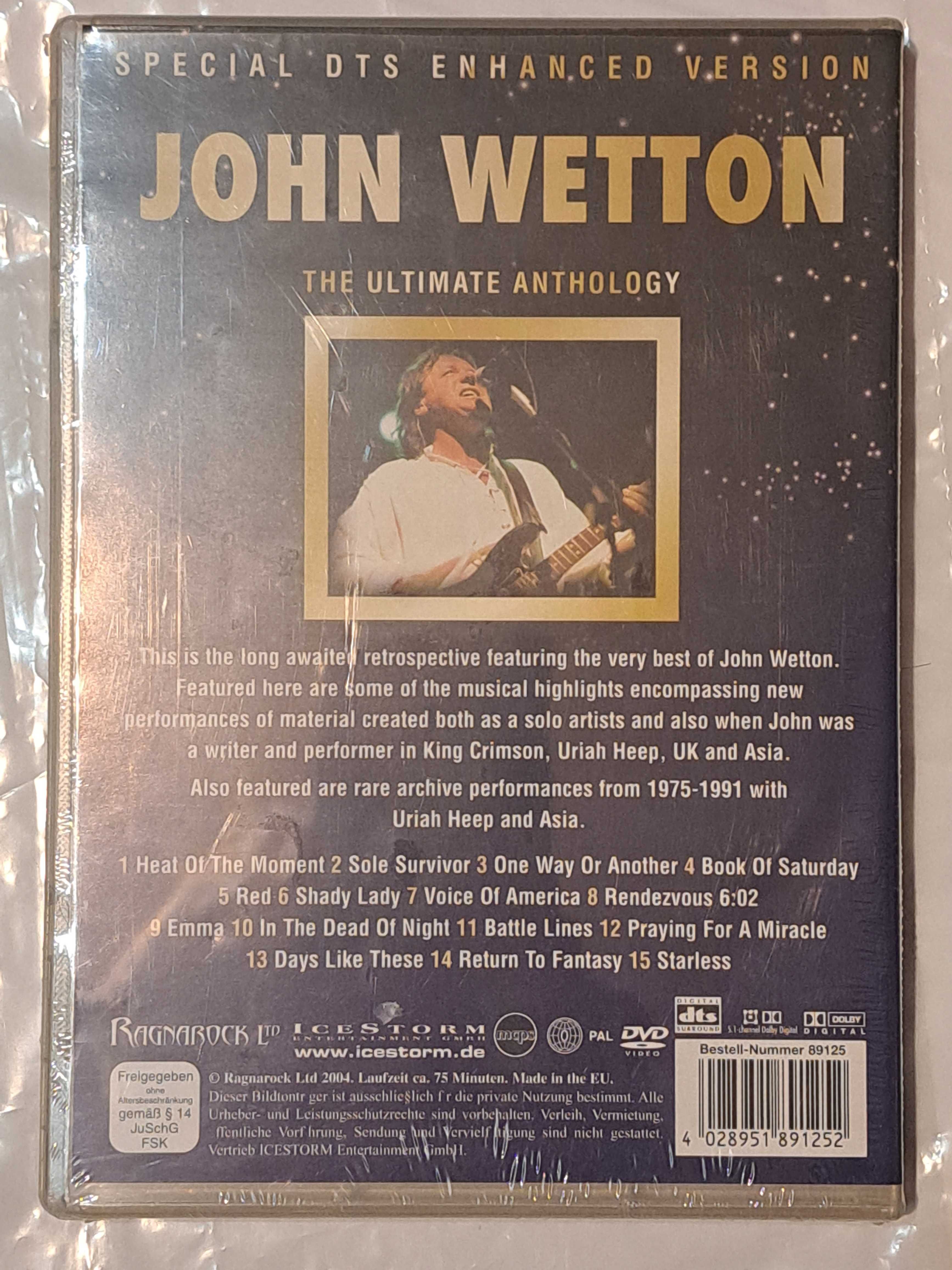 DVD JOHN WETTON The Ultimate Anthology 2004 Lagnarock Ltd. NOWE Folia