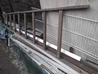 Drabina drewniana 290 cm 9 stopni przystawna transport tanio
