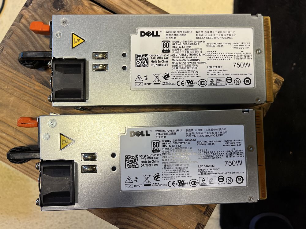 Zasilacz Dell 750W do serwera
