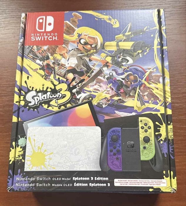 Nintendo Switch OLED Splatoon 3 Edition + 7 gier + akcesoria