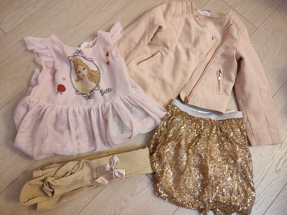 Paczka paka ubrań dla dziewczynki 116/122/128