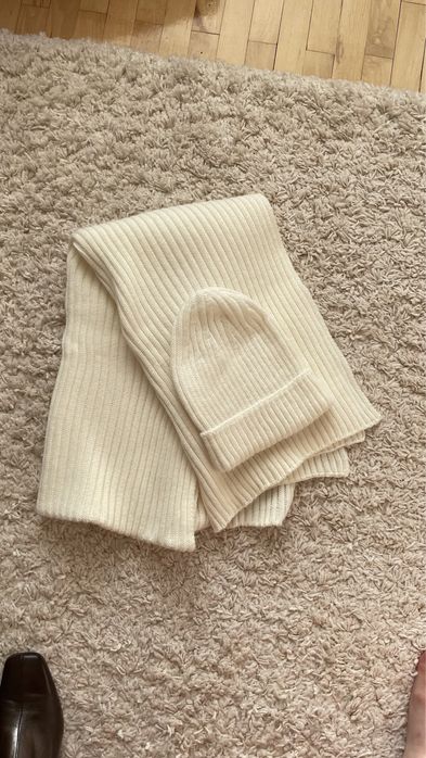 Комплект набір шапка і шарф шерстяні укр бренд Marisaysyes