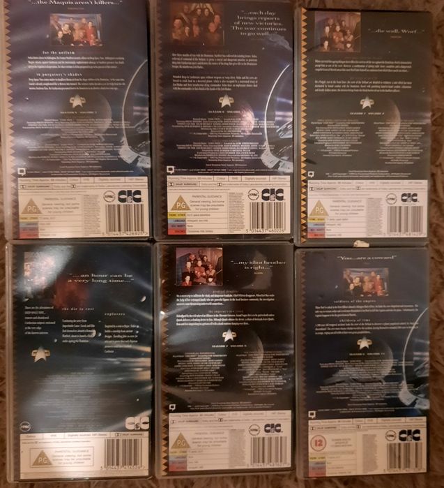 Star trek filmy na kasetach VHS