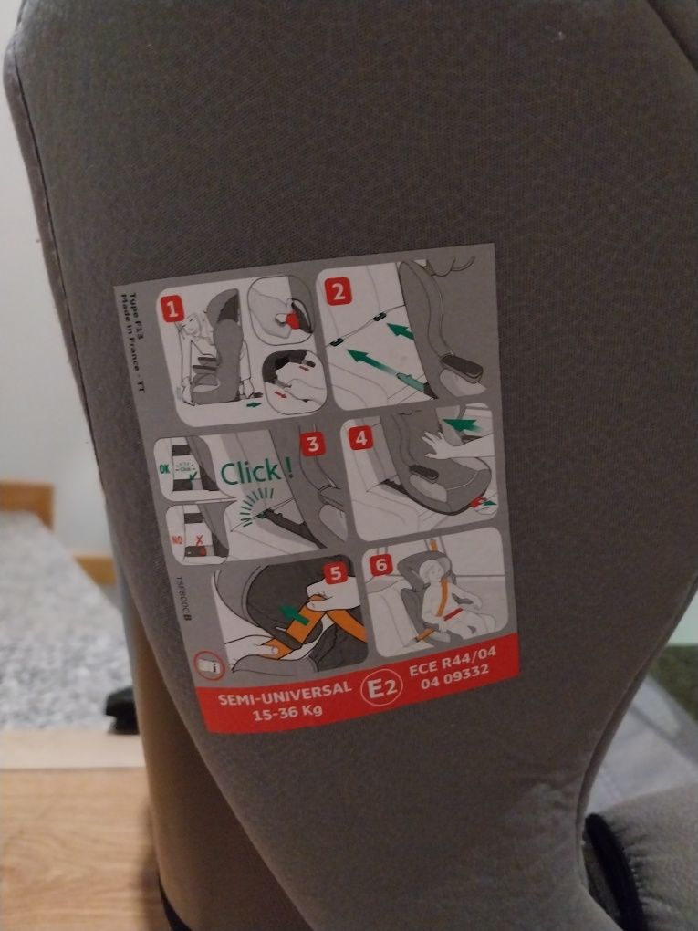 Cadeira auto isofix 15-36kg zippy