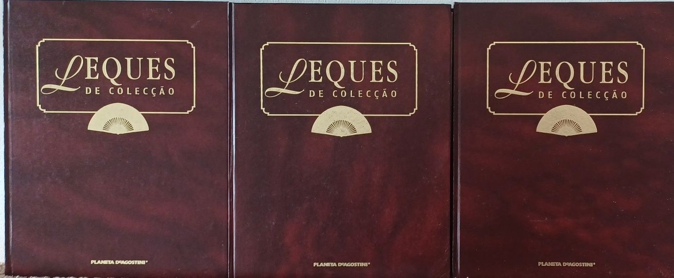 Leques Coleção 3 Excelentes Livros Impecáveis Raros