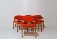 Conjunto de 6 cadeiras Kai Kristiansen mod. 42 Estilo nórdico Vintage