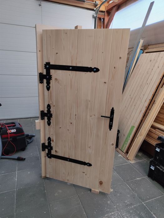 Dzwi drewniane 5cm gospodarcze góralskie na wymiar piwnica ziemianka