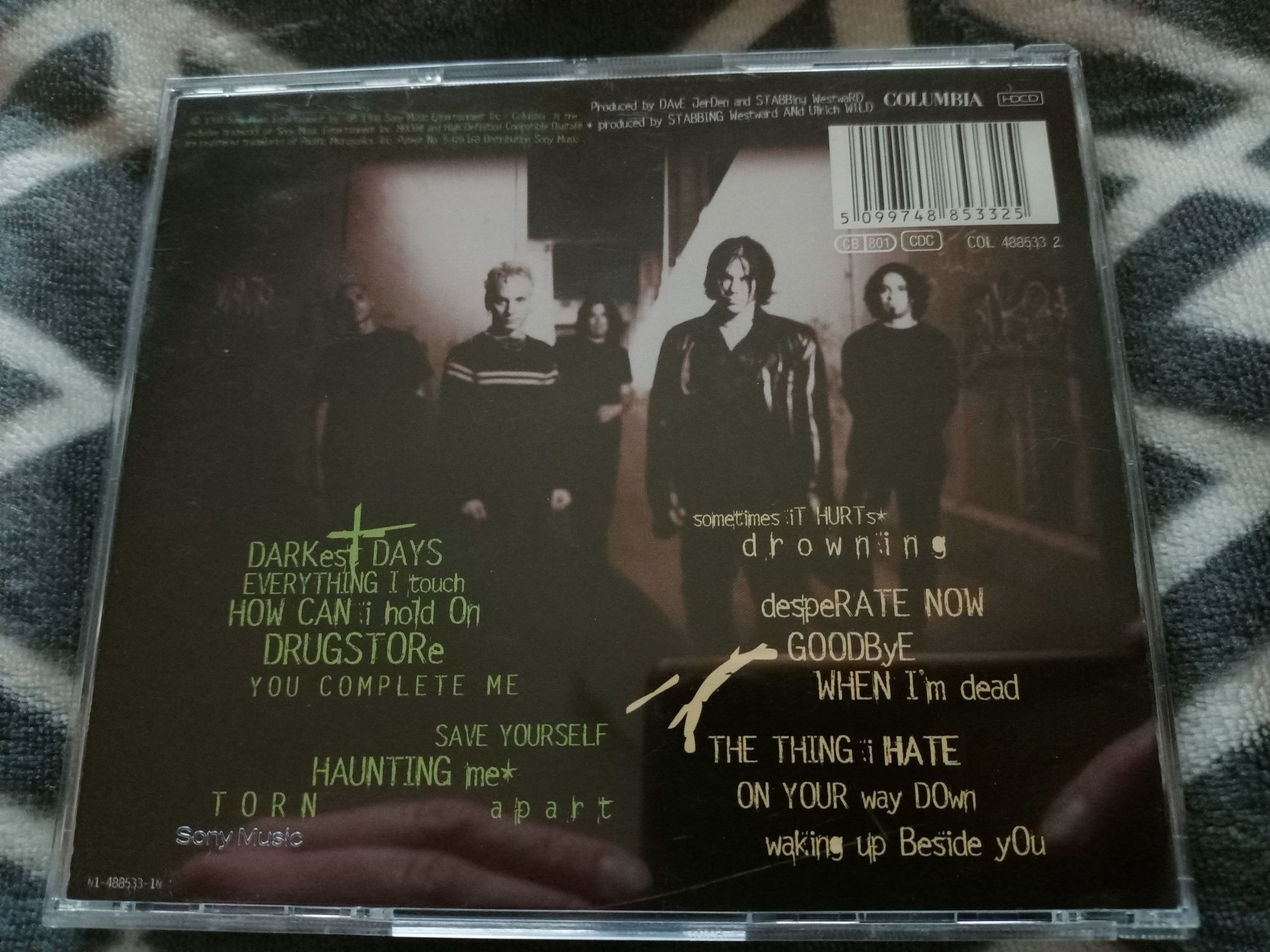 Stabbing Westward - Darkest Days (HDCD, Album)(Alternative, Hard Rock)