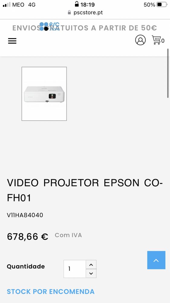 VIDEO PROJETOR EPSON CO-FH01 SELADO