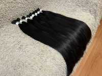 АКЦИЯ волосы для наращивания черные 70 75 см черные