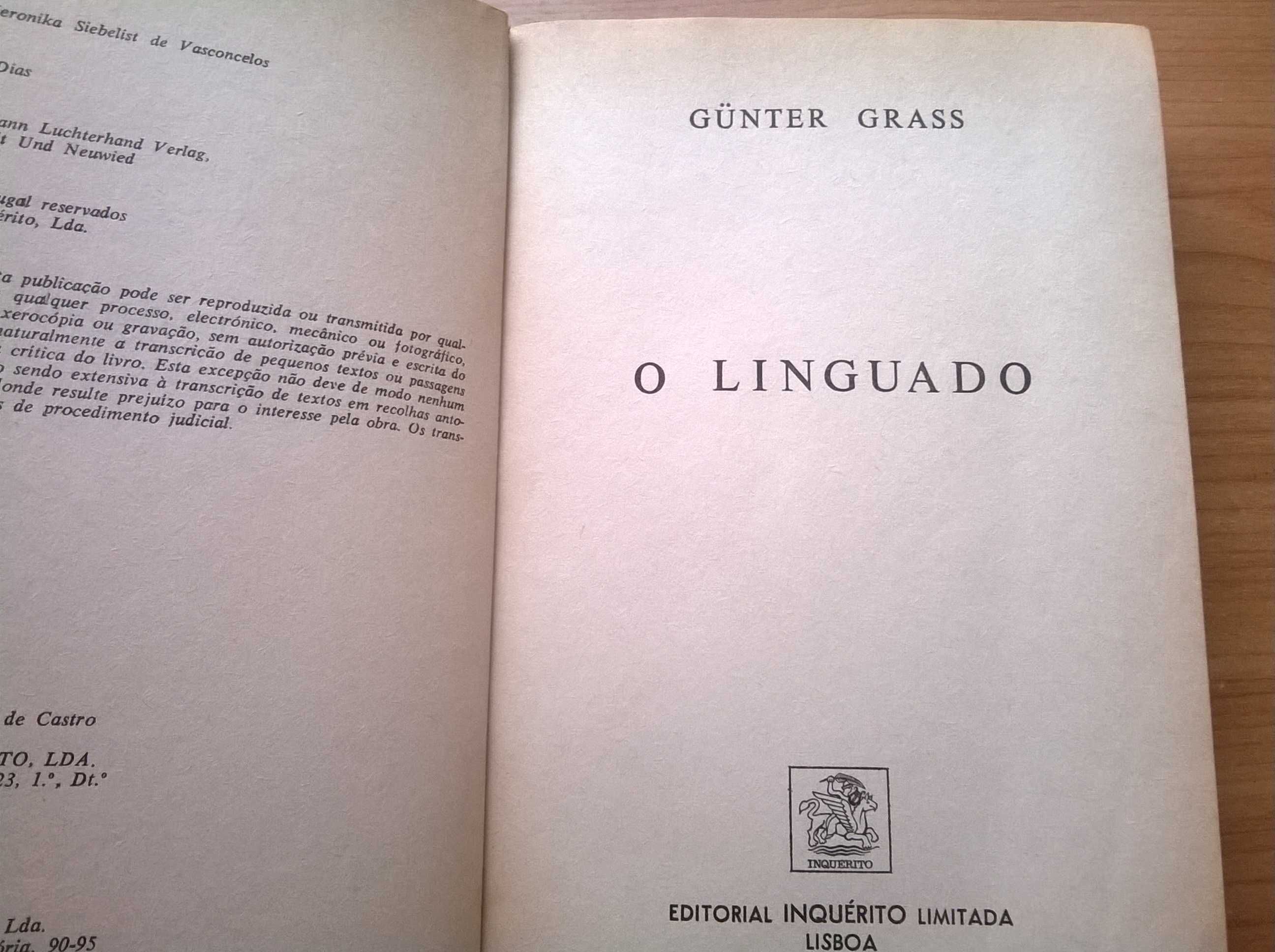 O Linguado - Günter Grass (Prémio Nobel da Literatura em 1999)