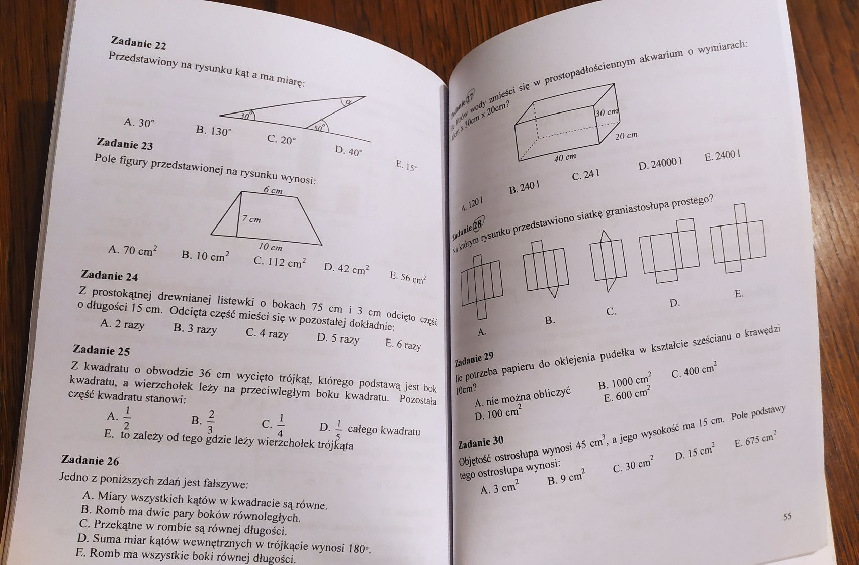 Sprawdziany z matematyki dla klasy VI - CDP - Emilia Kozak