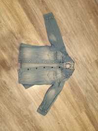 Koszula kurtka katana jeansowa dziewczęca H&M 98