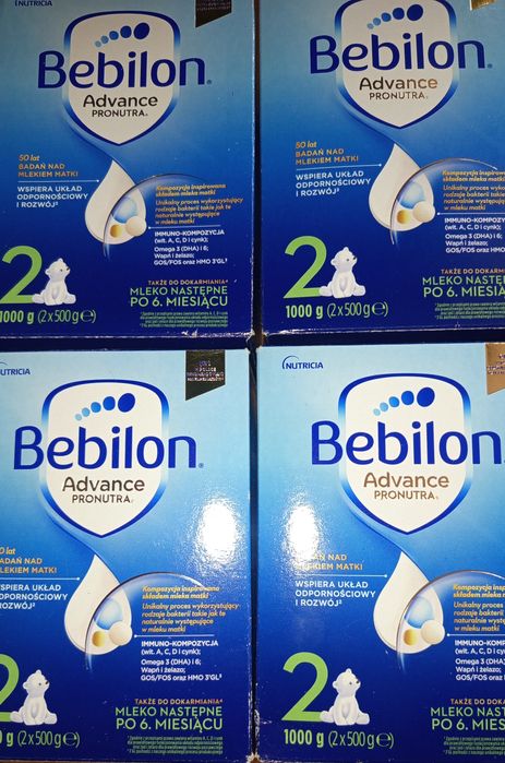 Bebilon 2 advance pronutra 6*1000g razem 6kg