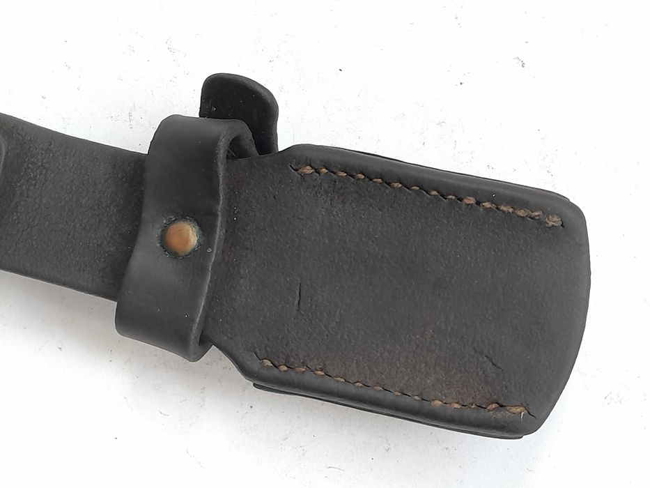 Żabka skórzana do bagnet Mauser, sygnowana (oryginał)