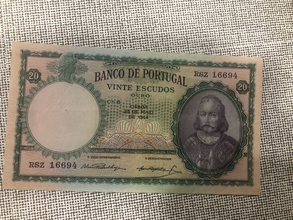 Notas de 20 Escudos