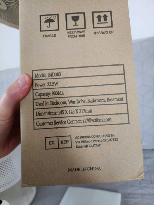 Компактний термоелектричний осушувач повітря Care 900 мл (MD-303)