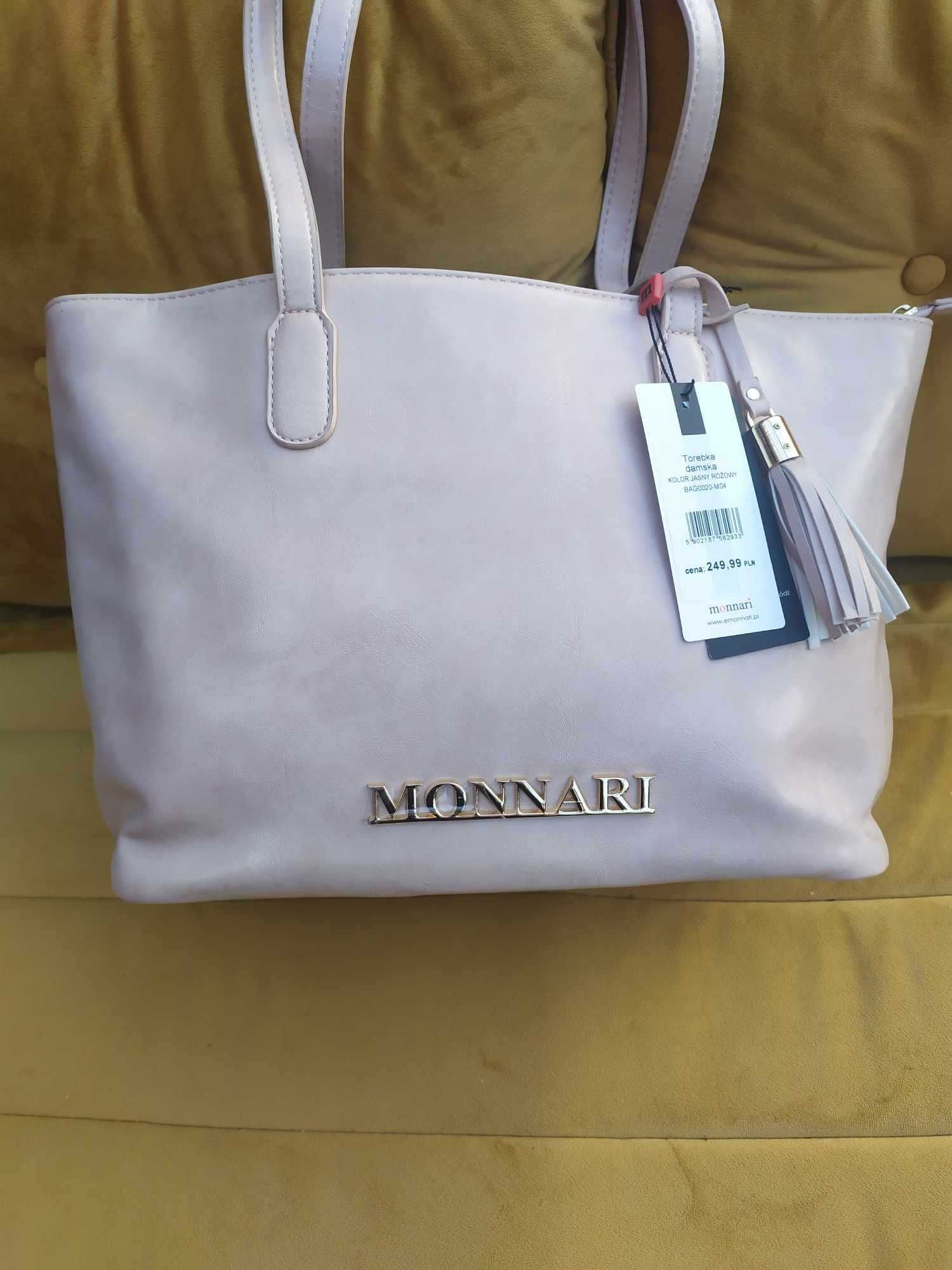 f4 MONNARI model 0020 jasny różowy klasyczna, obniżka z 249,00