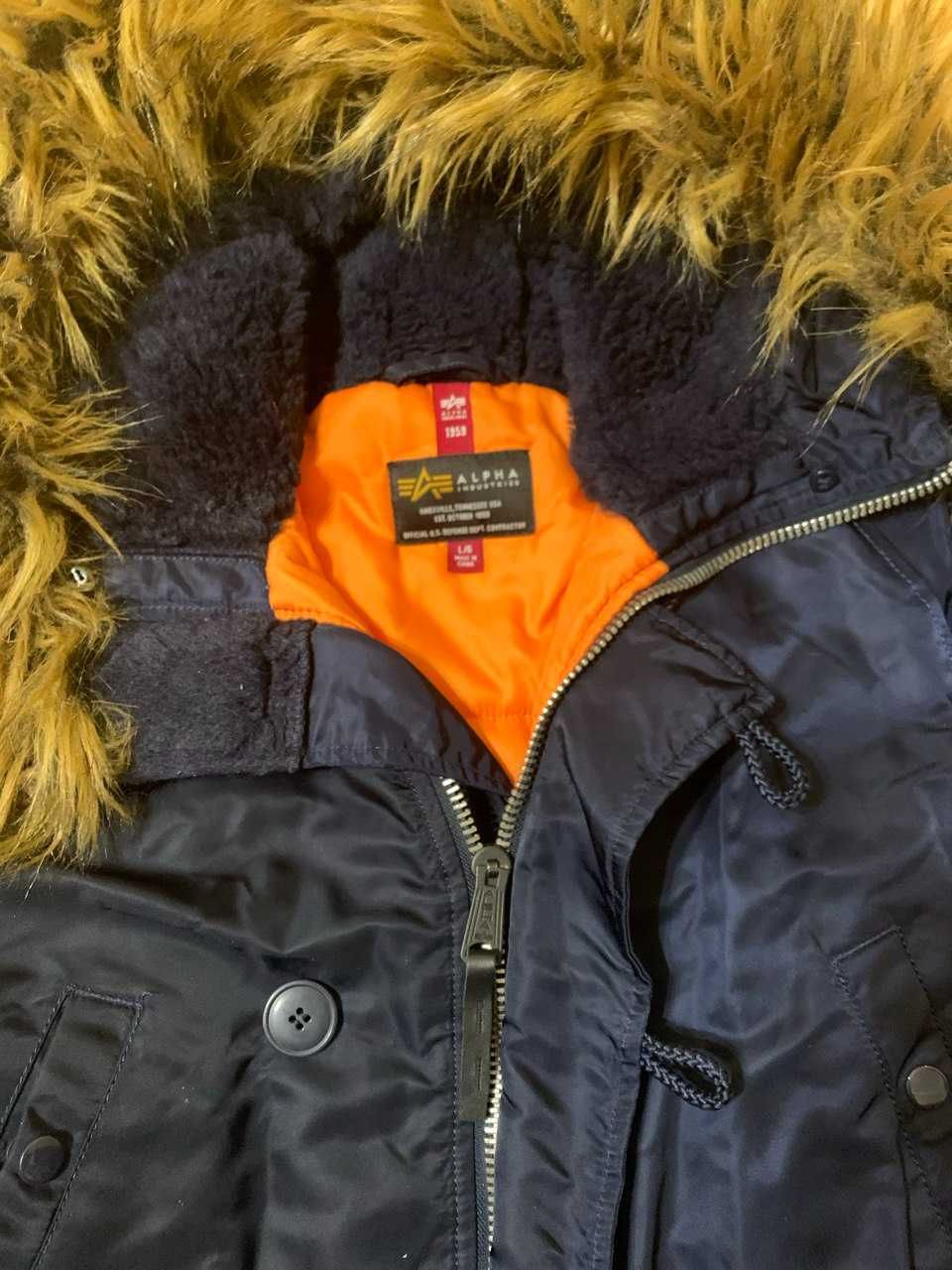 Оригинальная куртка аляска Alpha Industries N-3B XL синяя