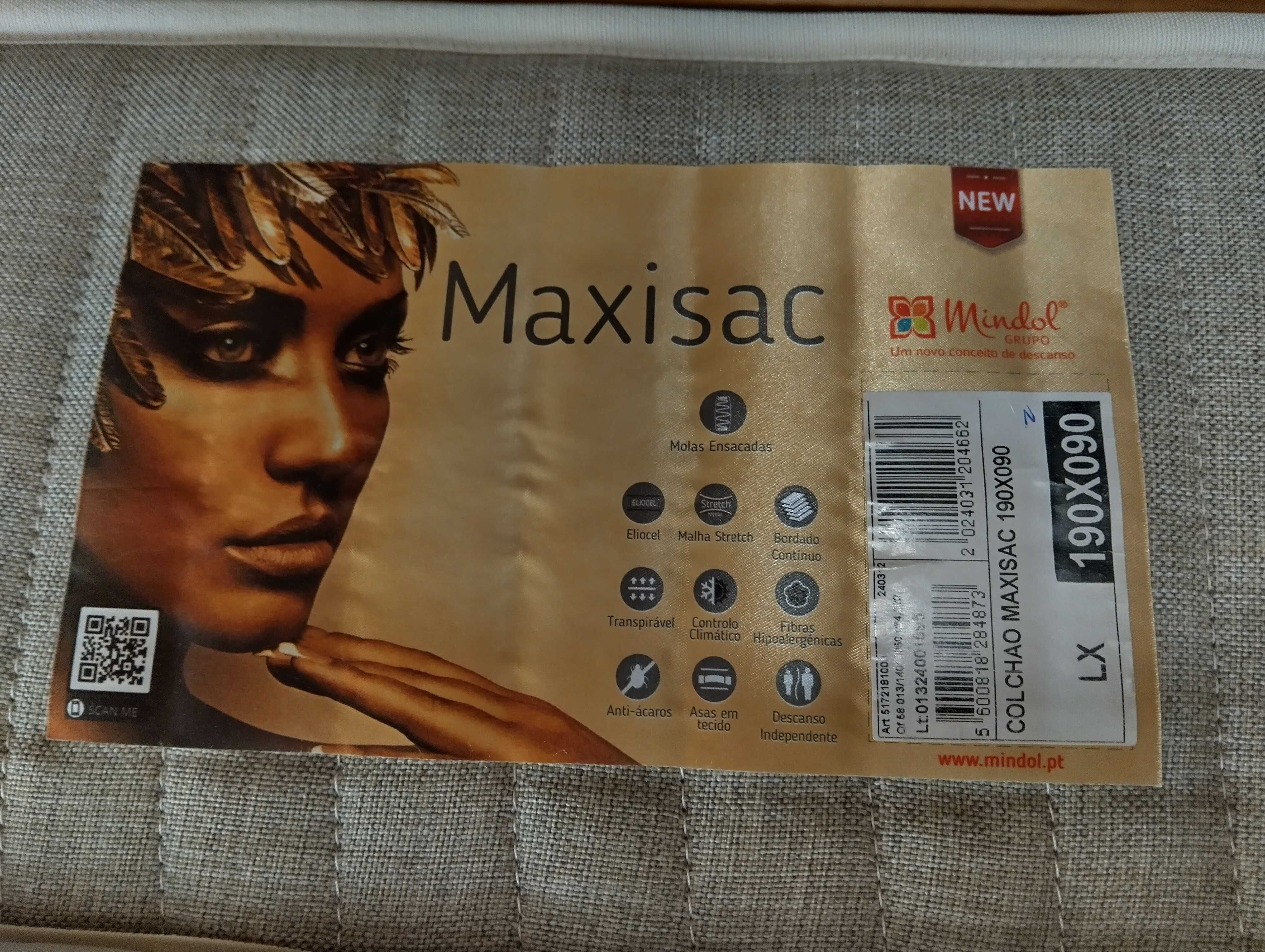 Colchão MAXISAC para cama de solteiro