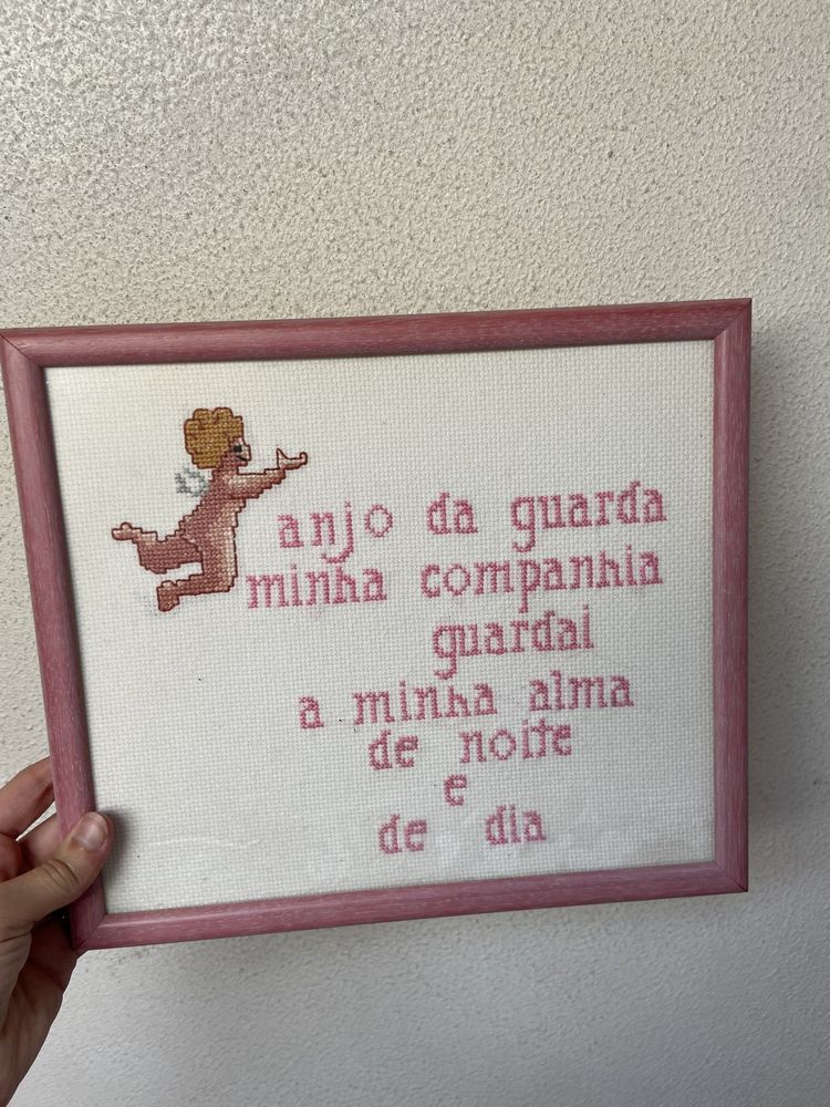 Quadro Bordado com Oração