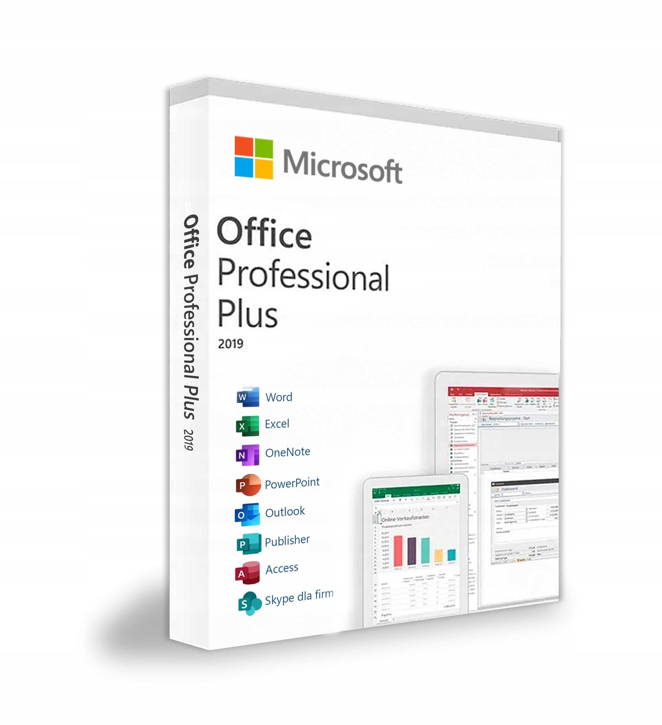 Microsoft Office 2019 Professional Plus Pudełko