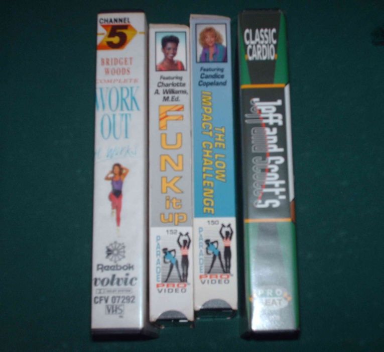 desporto vintage cassetes VHS