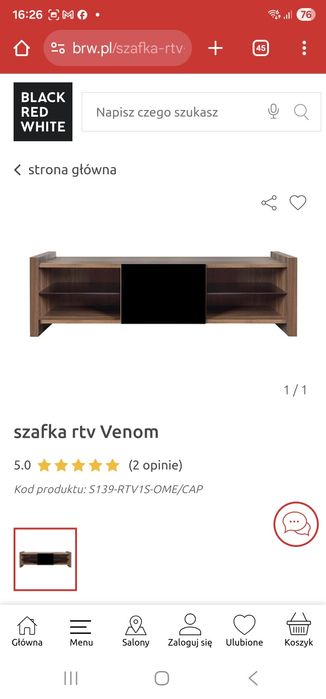 Meble meblościanka Black Red White venom