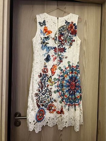 Vestido 101 Idees branco trabalhado