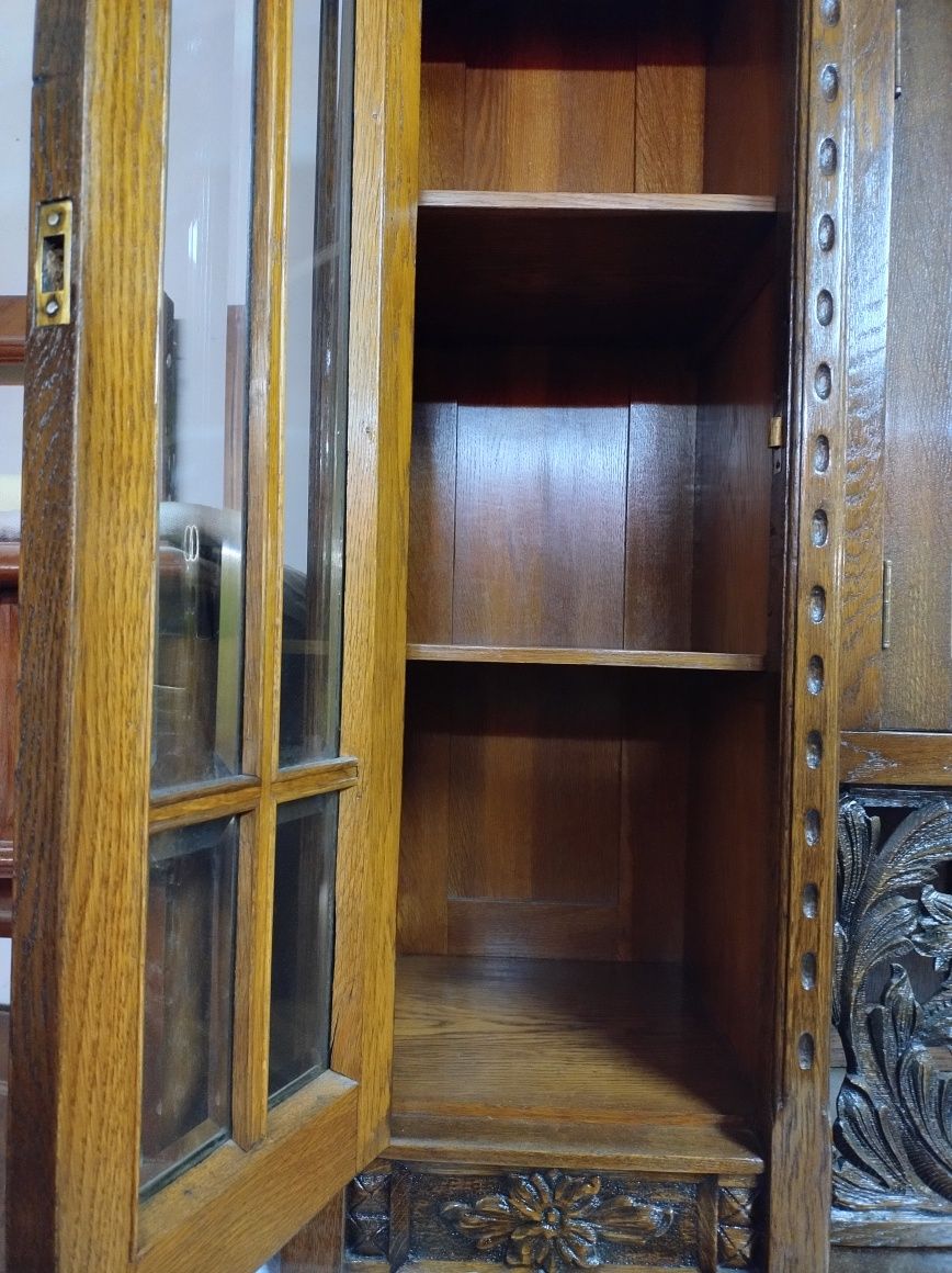 Kredens dębowy 1918rok, secesja/20 lecie po kompletnej renowacji