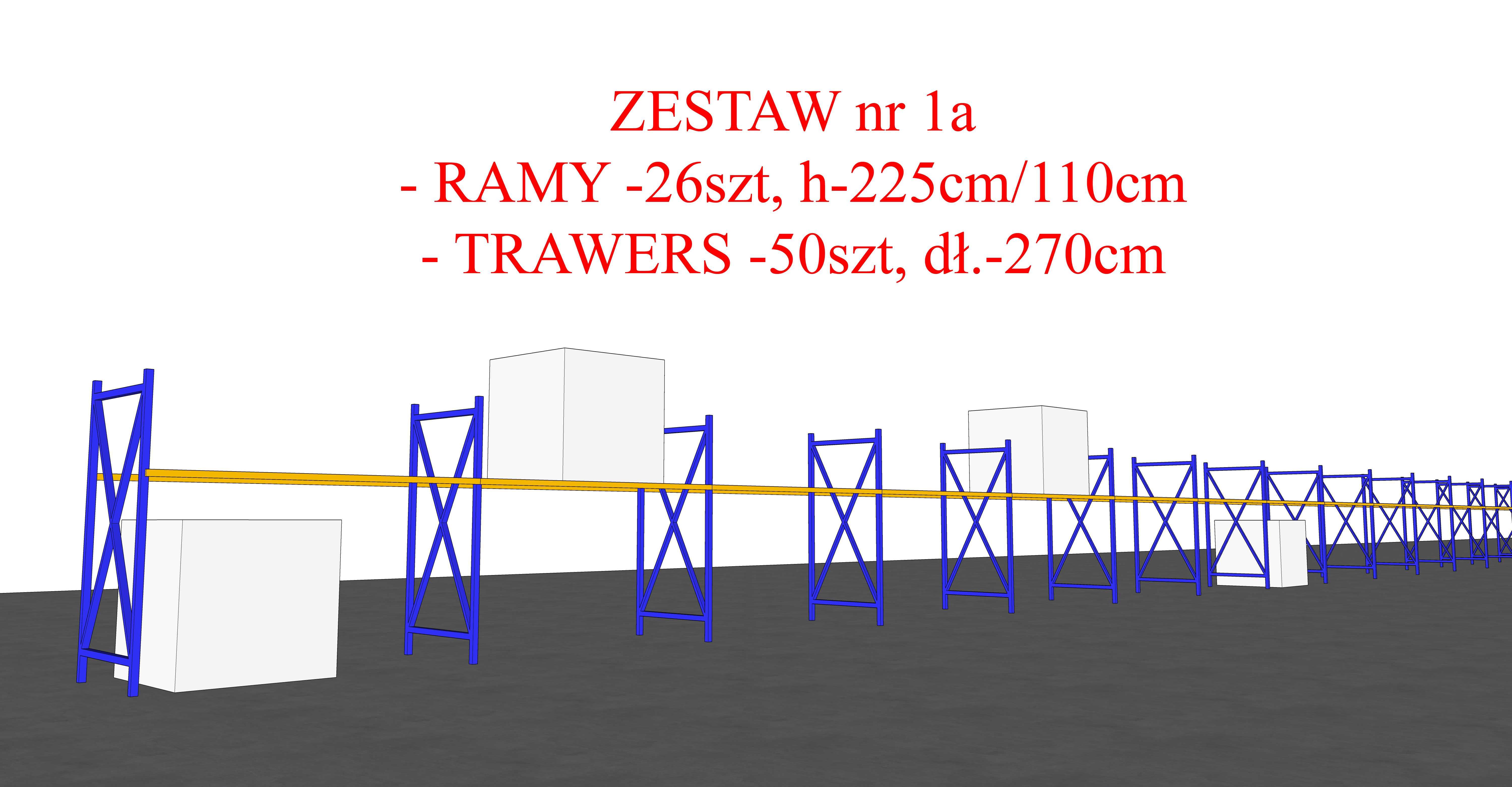 Regały magazynowe - zestaw 1a