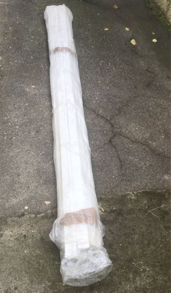 Rodapés poliestetireno branco 5cm - 225 cm (17 unidades)