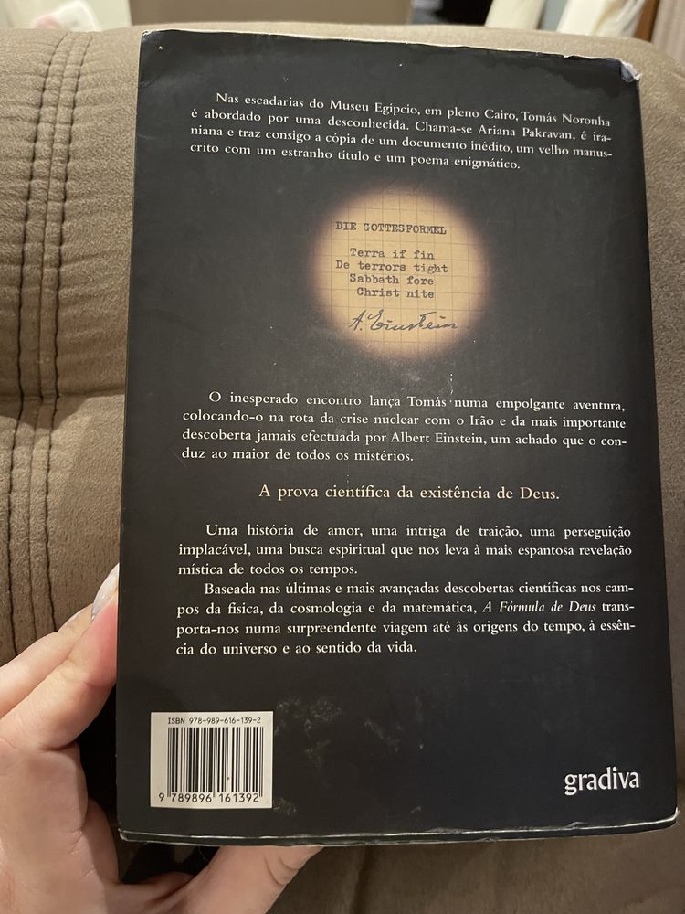 Livro “ A fórmula de Deus”