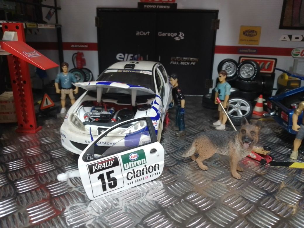 Miniatura 1/18 peças " Peugeot 206 WRC"