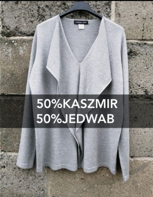 Sweter kaszmir jedwab/Nowy/L/XL