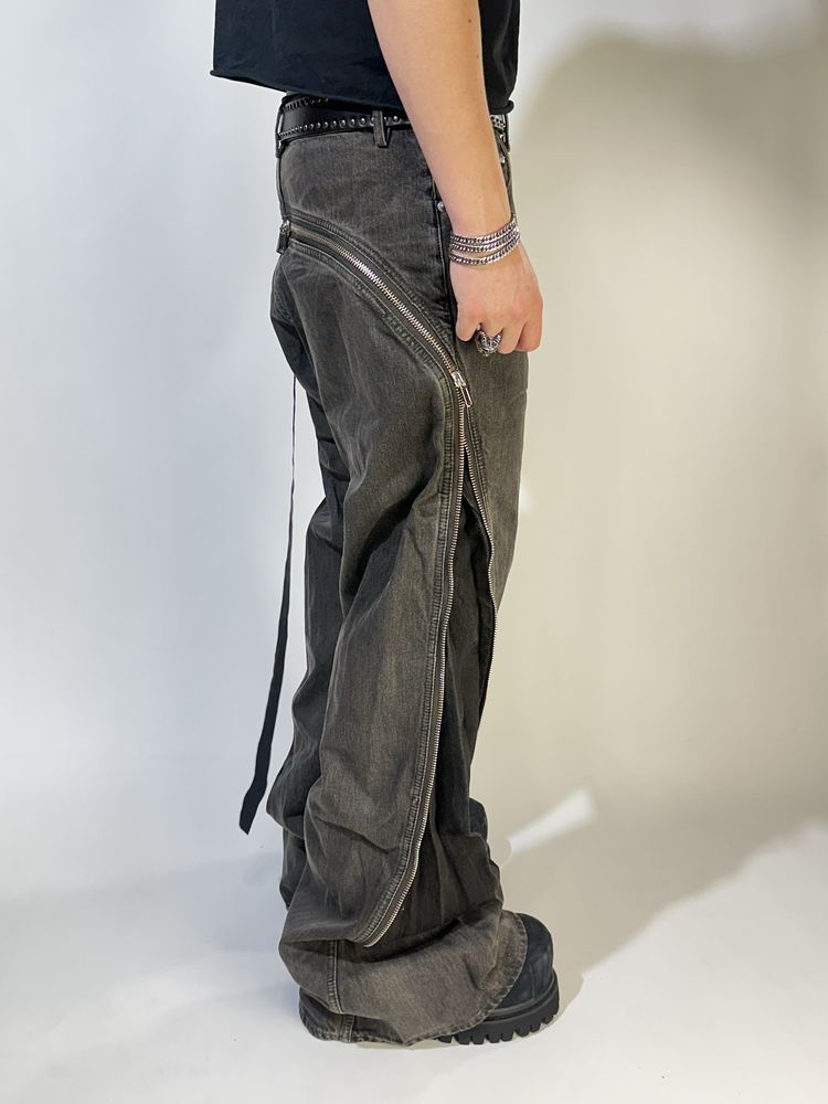 Джинсы клеш Rick Owens drkshdw bolan banana cut jeans faded archics L