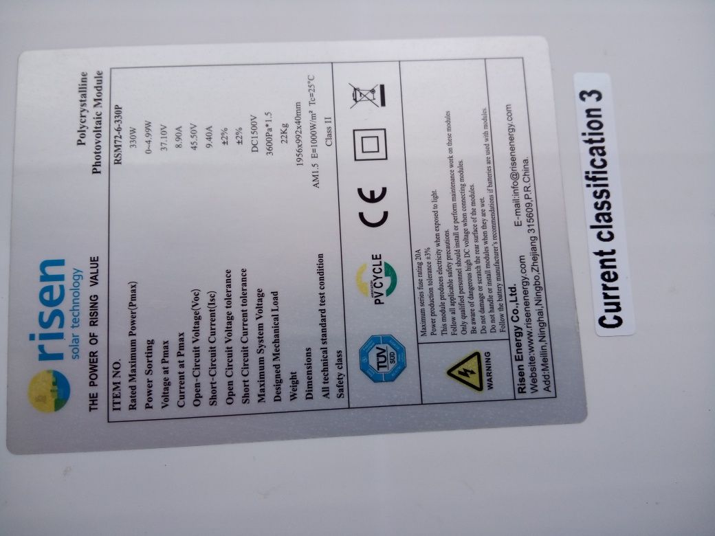 Солнечные панели risen RSM72-6-330P